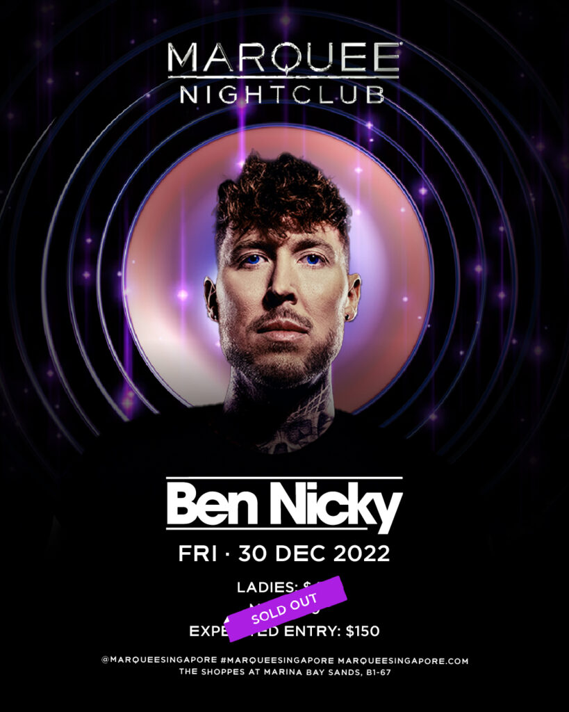 Marquee Presents Ben Nicky | Marquee Singapore